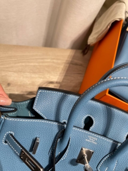 Сумка женская  Birkin 25, Togo, РHW Hermes Артикул BMS-147722. Вид 6