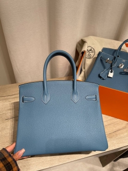 Сумка женская  Birkin 30, Togo, РHW Hermes Артикул BMS-147723. Вид 5