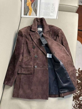 Замшевый жакет Yves Saint Laurent Артикул BMS-147925. Вид 2