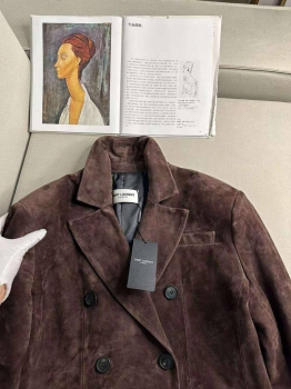 Замшевый жакет Yves Saint Laurent Артикул BMS-147925. Вид 3