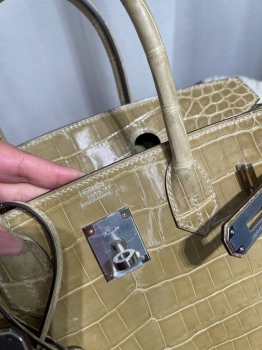 Сумка женская  Birkin, 30 PHW NILOTICUS Hermes Артикул BMS-147967. Вид 5