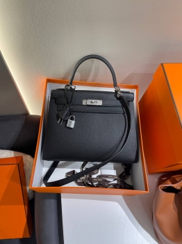 Сумка женская  Kelly, 28, PHW Epsom leather  Hermes Артикул BMS-148089. Вид 1