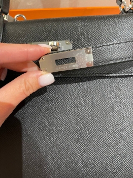 Сумка женская  Kelly, 28, PHW Epsom leather  Hermes Артикул BMS-148089. Вид 3