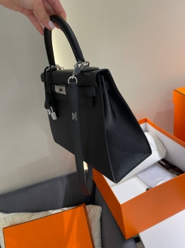 Сумка женская  Kelly, 28, PHW Epsom leather  Hermes Артикул BMS-148089. Вид 4