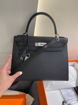 Сумка женская  Kelly, 28, PHW Epsom leather  Hermes Артикул BMS-148089. Вид 5