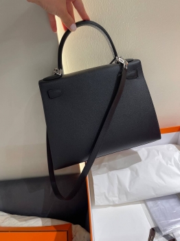 Сумка женская  Kelly, 28, PHW Epsom leather  Hermes Артикул BMS-148089. Вид 6