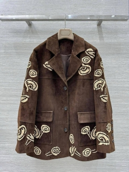 Замшевый жакет Ermanno Scervino Артикул BMS-148120. Вид 1