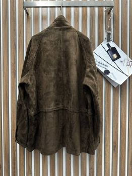 Замшевая куртка  Yves Saint Laurent Артикул BMS-148593. Вид 4