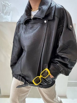 Кожаная куртка  Yves Saint Laurent Артикул BMS-148629. Вид 1