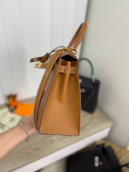  Сумка женская  Kelly, 28 epsom Hermes Артикул BMS-148689. Вид 2