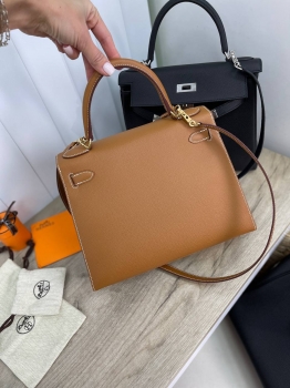  Сумка женская  Kelly, 28 epsom Hermes Артикул BMS-148689. Вид 3