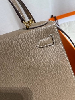 Сумка женская  Kelly, 28, PHW Epsom leather  Hermes Артикул BMS-148712. Вид 6