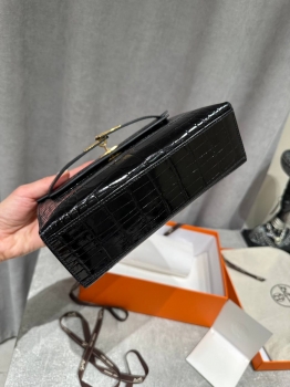 Сумка женская Kelly Pochette Crocodile Alligator Lisse Hermes Артикул BMS-148744. Вид 5