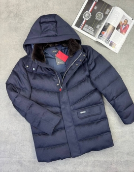Пуховик кашемировый Kiton Артикул BMS-148963. Вид 1