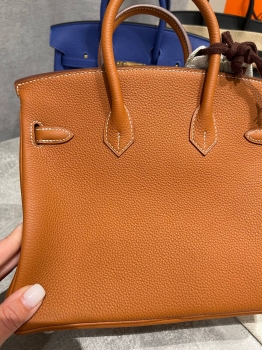 Сумка женская Birkin 25, GHW Togo  Hermes Артикул BMS-149245. Вид 7