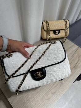 Сумочка  из Рафии с отделкой кожи  Chanel Артикул BMS-149298. Вид 2