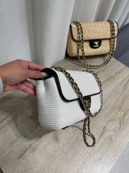 Сумочка  из Рафии с отделкой кожи  Chanel Артикул BMS-149298. Вид 5