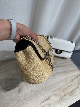 Сумочка   из Рафии с отделкой кожи  Chanel Артикул BMS-149296. Вид 4