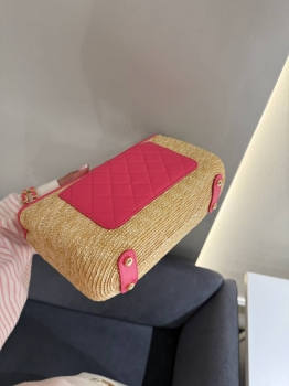 Сумочка   из Рафии с отделкой кожи  Chanel Артикул BMS-149297. Вид 6