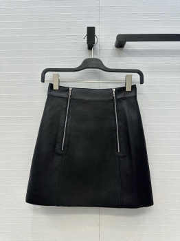 Кожаная юбка Hermes Артикул BMS-149326. Вид 1