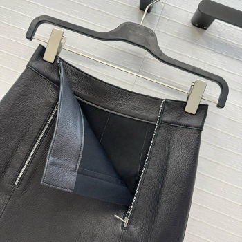 Кожаная юбка Hermes Артикул BMS-149326. Вид 3