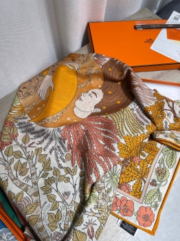 Платок  Hermes Артикул BMS-149333. Вид 3