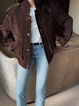 Замшевая куртка Yves Saint Laurent Артикул BMS-149810. Вид 1