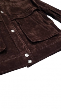 Замшевая куртка Yves Saint Laurent Артикул BMS-149810. Вид 3