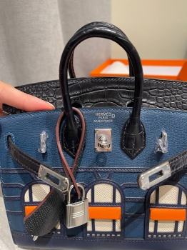 Сумка женская Birkin 20 cm, Epsom/Croc Hermes Артикул BMS-150397. Вид 2