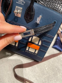 Сумка женская Birkin 20 cm, Epsom/Croc Hermes Артикул BMS-150397. Вид 3