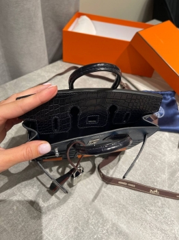 Сумка женская Birkin 20 cm, Epsom/Croc Hermes Артикул BMS-150397. Вид 4