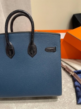 Сумка женская Birkin 20 cm, Epsom/Croc Hermes Артикул BMS-150397. Вид 5