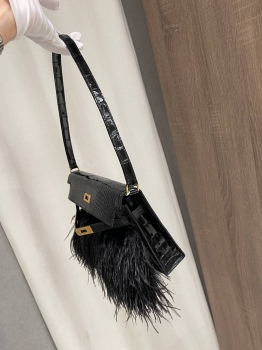 Сумка женская Kelly Elan Noir Alligator Hermes Артикул BMS-150398. Вид 2