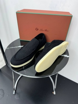 Лоферы  из натурального кашемира Loro Piana Артикул BMS-150446. Вид 2 Лоферы  из натурального кашемира Loro Piana Артикул BMS-150446. Вид 2