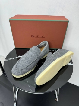 Лоферы  из натурального кашемира Loro Piana Артикул BMS-150445. Вид 2 Лоферы  из натурального кашемира Loro Piana Артикул BMS-150445. Вид 2