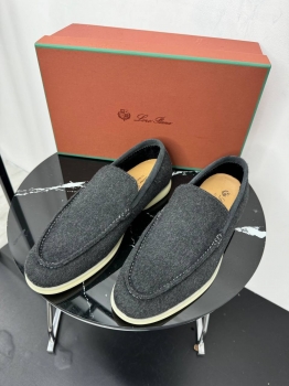 Лоферы  из натурального кашемира Loro Piana Артикул BMS-150444. Вид 1 Лоферы  из натурального кашемира Loro Piana Артикул BMS-150444. Вид 1
