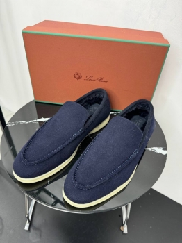 Лоферы  из натурального кашемира Loro Piana Артикул BMS-150443. Вид 1 Лоферы  из натурального кашемира Loro Piana Артикул BMS-150443. Вид 1