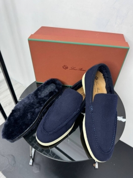 Лоферы  из натурального кашемира Loro Piana Артикул BMS-150443. Вид 2 Лоферы  из натурального кашемира Loro Piana Артикул BMS-150443. Вид 2