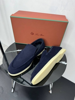 Лоферы  из натурального кашемира Loro Piana Артикул BMS-150443. Вид 3 Лоферы  из натурального кашемира Loro Piana Артикул BMS-150443. Вид 3