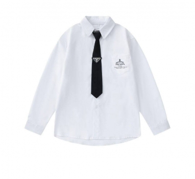 Рубашка с галстуком  Prada Артикул BMS-150659. Вид 2 Рубашка с галстуком  Prada Артикул BMS-150659. Вид 2