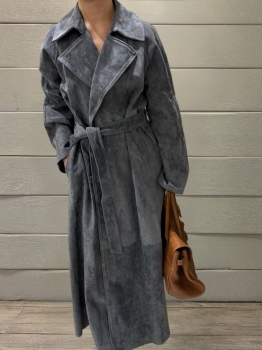 Замшевый плащ  The Row Артикул BMS-150945. Вид 1