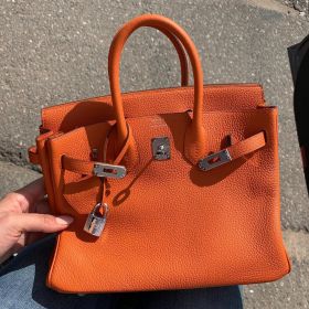 Сумка женская Hermes Birkin, color Orange Poppy, 30 cm