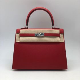 Сумка женская Hermes Kelly 25 cm, Epsom Color Rouge Garance