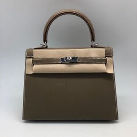 Сумка женская Hermes Kelly 25 cm, Epsom Color Eucalyptus