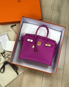 Сумка женская Birkin 30 cm, Rose Pourpre  Epsom