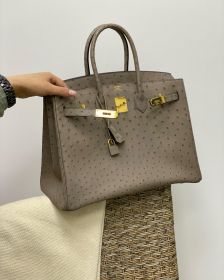 Сумка женская   Birkin Ostrich GHW, 35 cm