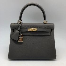 Сумка женская Hermes Kelly 25 cm, Togo Color Vert Olive