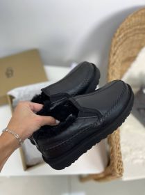 UGG Stitch Slip On Leather Black