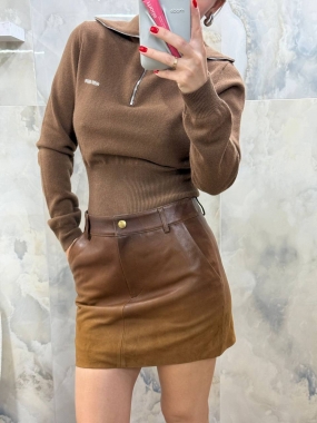 Кожаная юбка 