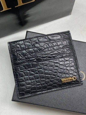 Картхолдер из натуральной кожи крокодила 